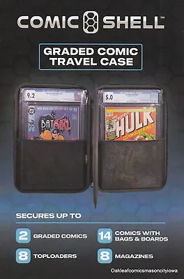 Buy COMIC SHELL Graded Comic Book Travel Case - CGC CBCS Raw Comics Carrying Storage • 33.36£