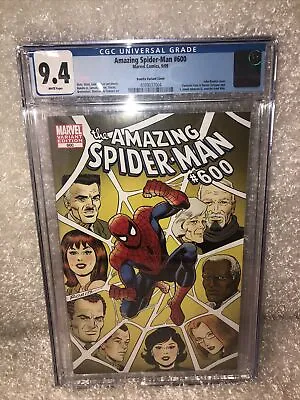 Buy Amazing Spider-Man #600 CGC 9.4 Romita Cover 9/09 White Pages Variant • 200.15£