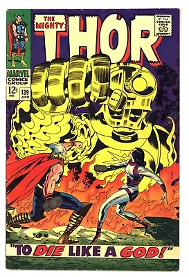 Buy Thor 139 VGF Vs ULIK! Sif To Die Like A God KIRBY Silver 1967 Marvel Comics Q272 • 19.77£