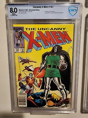 Buy Uncanny X-Men #197 CBCS 8.0 Newsstand Doom Doombot 1985 Not CGC Unpressed • 31.62£