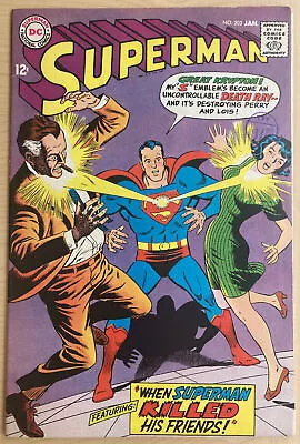 Buy Superman #203 VF- Jan 1968 “CLARK KENT’S BIGGEST DAY!” Lots Of Pictures • 17.50£