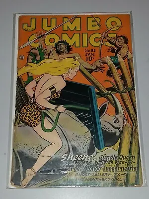 Buy Jumbo Comics #83 G- (1.8) Fiction House Sheena January 1946 < ** • 29.99£
