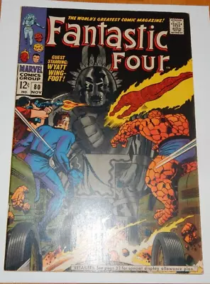 Buy 1968 Fantastic Four 80 VF/NM 1 St Appearance Of Tomakomai • 71.15£