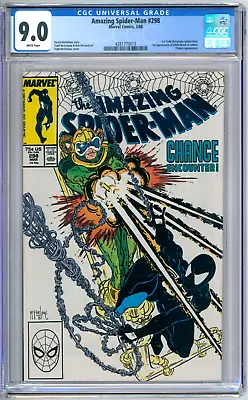 Buy Amazing Spider-Man 298 CGC Graded 9.0 VF/NM Venom Mcfarlane Marvel Comics 1988 • 99.90£