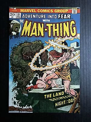 Buy FEAR (Adventure Into) MAN-THING #19 Dec 1973 FIRST APPEARANCE HOWARD THE DUCK • 131.45£
