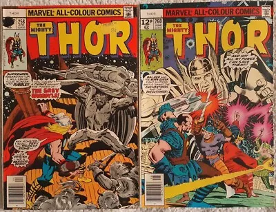 Buy Mighty THOR, Issues # 258+260, Marvel Comics, 1977 • 2.50£