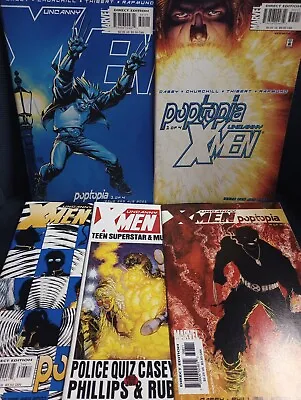 Buy UNCANNY X-MEN #395-398 + #395 Variant (2001) NM Complete Poptopia Story 5 Books • 12.65£