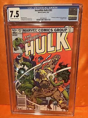 Buy Incredible Hulk #282 Cgc 75  1983  ++ 1st Meeting With She-hulk ++ • 43.35£