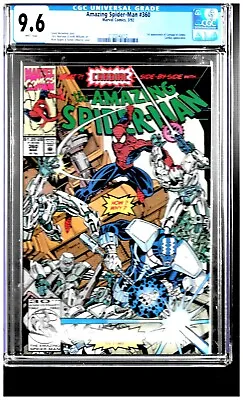 Buy The Amazing Spider-Man #360 CGC 9.6 1st Cameo Appearance Of Carnage!! • 95.94£
