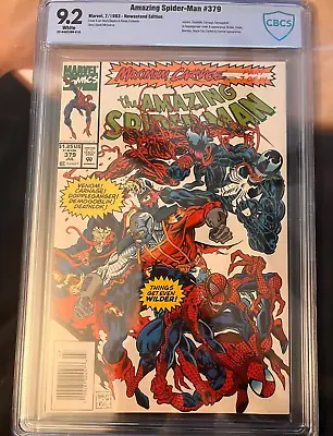 Buy Amazing Spider-Man #379 1993 Maximum Carnage Pt.7  CBCS NOT CGC NOT SIGNED • 63.04£