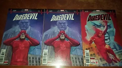 Buy THE DEATH OF DAREDEVIL #609 X2 #610 FIRST APPEARANCE OF VIGIL MARVEL  • 19.75£