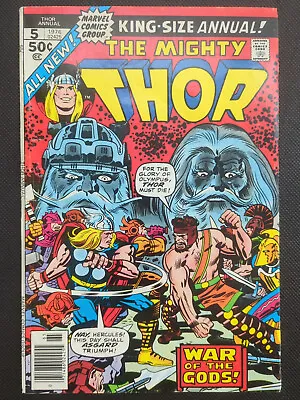 Buy Thor Annual #5 (1976)  1st App Toothgnasher & Toothgrinder  |  Love And Thunder! • 9.48£