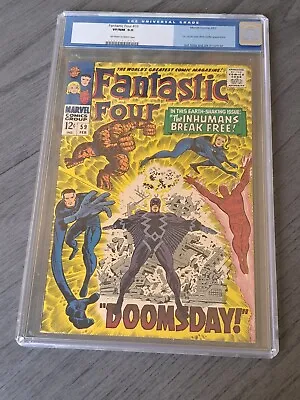 Buy Fantastic Four 59 Cgc 9.0 Inhumans Doctor Doom Silver Surfer Appearance • 188.82£