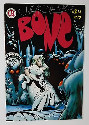 Buy Bone #5 VFN 1st Print Signed Sketched Jeff Smith 1992 • 110£