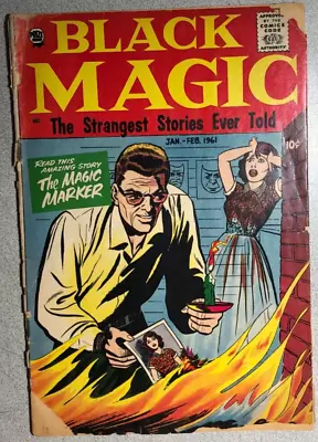Buy BLACK MAGIC Volume 7 #6 Powell Art (1961) Prize Comics F/G • 15.91£