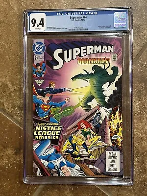 Buy CGC 9.4 Superman #74 Comic Graded Doomsday Justice League 1992 DC WB • 40.18£