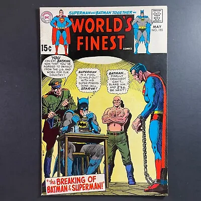 Buy World's Finest 193 Batman Superman Bronze Age DC 1970 Robin Curt Swan Cover • 16.02£