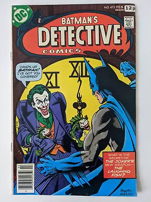 Buy Detective Comics #475 DC 1978. Classic Joker Laughing Fish Cover. Free Postage. • 39£