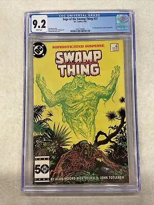 Buy Saga Of The Swamp Thing #37  Dc 1985 Constantine! Cgc 9.2 White Pages! • 287.83£