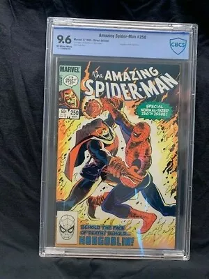 Buy Amazing Spider-man #250 Cbcs 9.6 Spidey Vs Hobgoblin!! 3/1984 • 157.81£