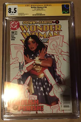 Buy NEWSSTAND Variant 1st Veronica Cale SIGNED Wonder Woman #196 CGC 8.5 VF+ • 140.56£