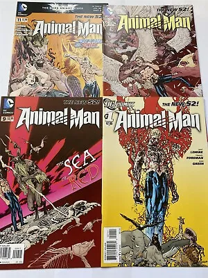 Buy ANIMAL MAN #1 9 10 11 Bundle Lot Of 4 New 52 DC Comics 2011 NM • 3.95£