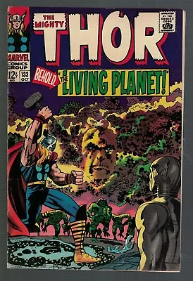Buy Marvel Comics Thor 133 FN 6.0 1966 Living Planet EGO Avengers • 79.99£