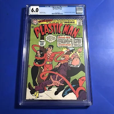 Buy Plastic Man #1 CGC 6.0 1st Appearance Gordon K Trueblood DC Terrifics Comic 1966 • 224.22£