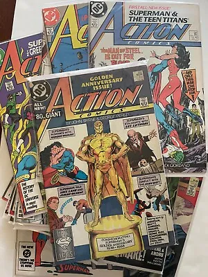 Buy Superman Action Comics Lot Of 16 Comics, Inc #600 VF/NM, John Byrne • 23.98£