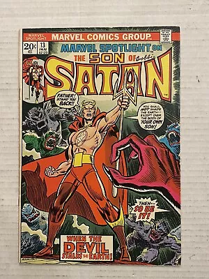 Buy Marvel Spotlight #13 (1974)  Origin Of Son Of Satan Daimon Hellstrom 🔥 Read • 15.95£