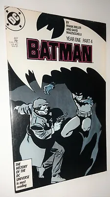 Buy Batman #407 Frank Miller Begin  Year One Nm 9.2/9.4 • 31.55£
