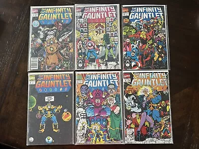 Buy Infinity Gauntlet #1 2 3 4 5 6 1991 Marvel Comics Complete Set • 61.63£