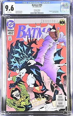 Buy BATMAN #0, # 477 - #534 & #492 Platinum CGC 9.6 - DC Comics 1992-1996 U-PICK • 9.65£