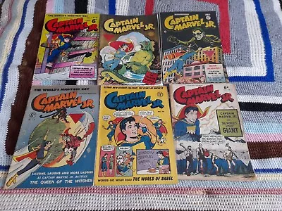 Buy 6 Captain Marvel Jr Comics Nos 16 59 65 71 74 76 1950-1952 Fawcett/L Miller B35 • 40£