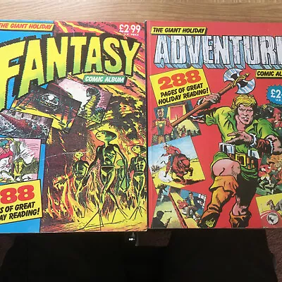Buy Giant Holiday Comic Album Fantasy And Adventure 2 Book Set Softback Hawkes 1989 • 39.99£