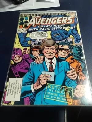 Buy Avengers #239 David Letterman! Marvel 1984 (NM) • 11.99£