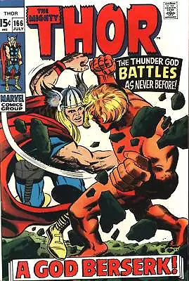 Buy Marvel Thor 166 7/69 RAW F+/VF- • 80.35£