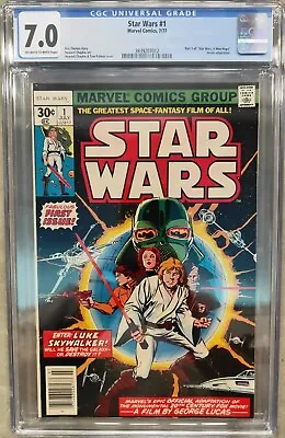 Buy Star Wars #1 Cgc 7.0 Ow/w Pages 1977 First 1st Edition • 230£