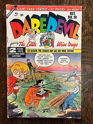 Buy Daredevil Featuring The Little Wise Guys #91 1952 Lev Gleason Publications  • 7.29£