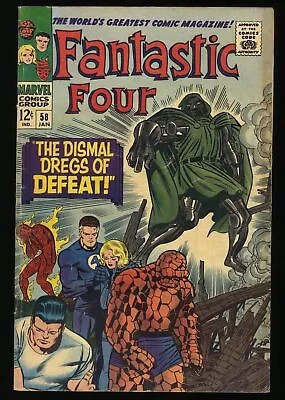 Buy Fantastic Four #58 VG/FN 5.0 Doctor Doom! Jack Kirby Cover! Marvel 1967 • 27.67£