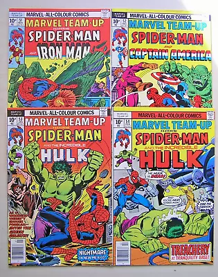 Buy JOB LOT 4 X MARVEL TEAM-UP 51, 52, 53, 54 - ALL AT LEAST FINE CONDITION - BUNDLE • 12.95£