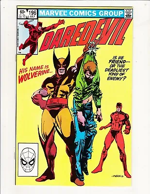 Buy Daredevil #196 Marvel 1983 Wolverine Appearance! Klaus Janson Cover & Art! • 15.82£