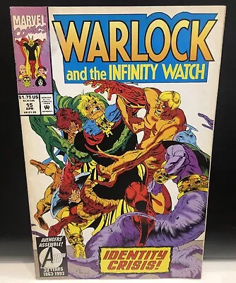 Buy WARLOCK AND THE INFINITY WATCH #15 Comic Marvel Comics • 1.54£