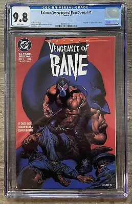 Buy Batman Vengeance Of Bane Special #1 CGC 9.8, 1st Bane Appearance, NM/MT, DC 1993 • 257.71£