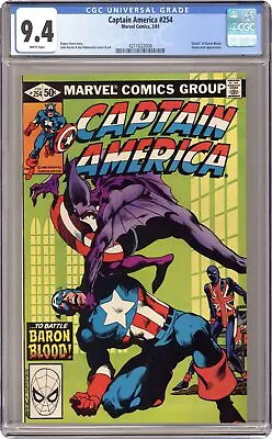 Buy Captain America #254 CGC 9.4 1981 4211622008 • 72.03£