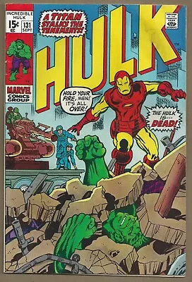 Buy 🔥incredible Hulk #131*marvel 1970*herb Trimpe*1st App Of Jim Wilson*iron Man*vg • 19.79£
