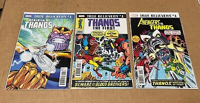 Buy True Believers Thanos Lot - Iron Man 55, Silver Surfer 34 & Avengers #125 Marvel • 10.29£