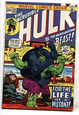 Buy Incredible Hulk #161--comic Book--Marvel--Beast--VG- • 26.38£