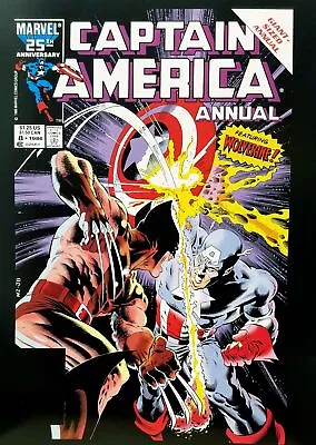 Buy Captain America Annual #8 12x16 FRAMED Art Poster Print By Mike Zeck, Marvel Com • 33.41£
