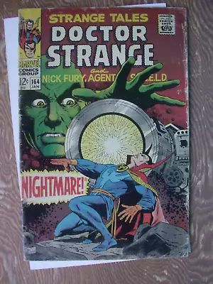 Buy Strange Tales   #164   G-VG   Dr. Strange And Nick Fury,   1st Yandroth • 15.81£